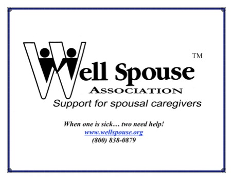 print a poster - Well Spouse Association Support For Spousal Caregivers - WellSpouseLogotablecloth.pdf