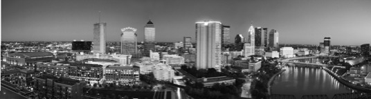 print a poster - Skyscrapers - northbankpanbw.jpg