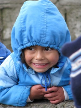 print a poster - Child In Blue Hooded Coat - Ecuadormedtripfeb2008044.jpg