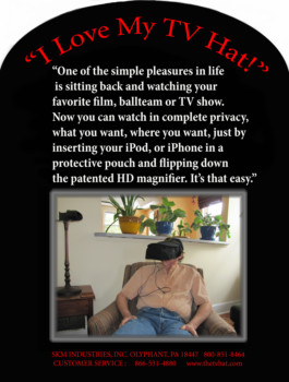 posterbrain - I Love My Tv Hat - InsertBack.jpg