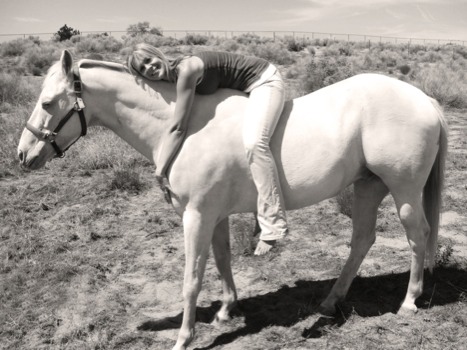 print a poster - Woman With Horse - CIMG1151_edit_sepia.jpg