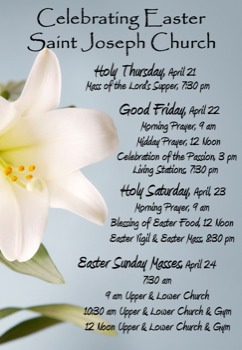 posterbrain - Celebrating Easter Saint Joseph Church - EasterPoster2011.jpg