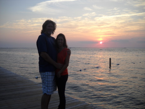 {keyword:nil} - Couple On Dock With Sunset - 114.jpg