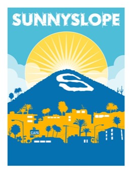 turn - Sunnyslope Sunrise Hill Buildings Trees Poster - slope1.jpg