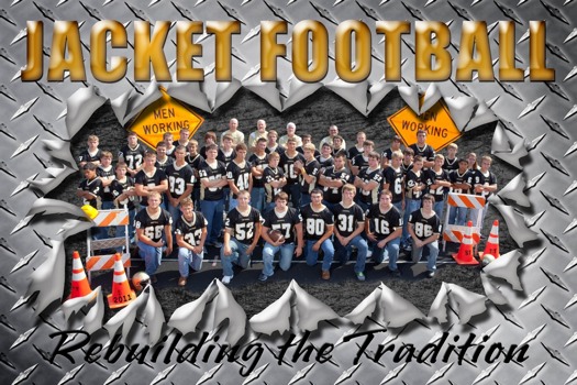 poster from photos - Jacket Football Rebuilding The Tradition Team Photograph - HSFBTEAMPOSTER24x36.jpg
