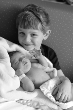 print a poster - Boy Holding Infant - Cole_and_Christian_BW.jpg
