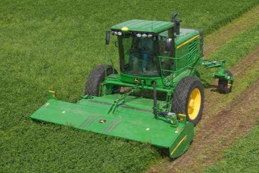 print a poster - Green Tractor Mower Field - SelfPropelledWindrowersfromJoh.jpg