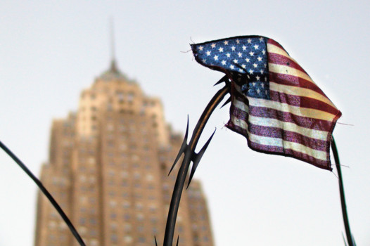 poster - American Flag And Building - 2001_nyc.tif