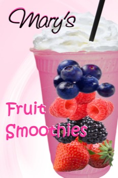 poster - Fruit Smoothies - smoothiesOutdoorsandwichboardF.tif