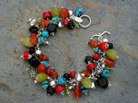 poster - Coloured Beads And Wire Necklace - chachabraceletforbooth.jpg