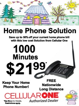 customized poster - Home Phone Solution Cellular One - PosterTWO.png