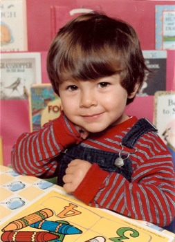 24 x 36 poster printing - Child Overalls Sitting School - ScannedImage112550055.jpg
