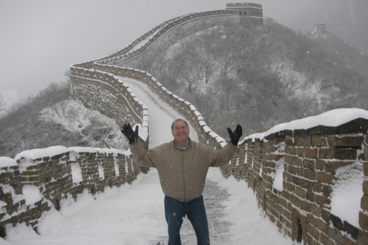 photo prints - Man On Great Wall Of China - wall_cropped_for_24x26_2.jpg