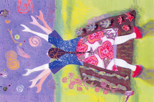 print a poster - Girl Standing In Front Of Garden Arms Up Drawing - franscan.jpg