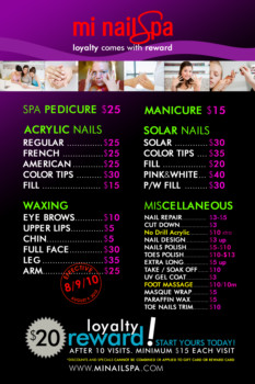 big poster print - Ml Nailspa - PriceList_MiNailSpa.tif