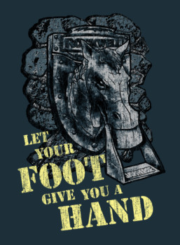 print a poster - Let Your Foot Give You A Hand - frontjwhorse.jpg
