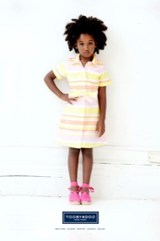 print a poster - Girls Stripped Dress Pink Shoes - posterspring03.tif