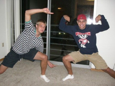 poster brain - Two Guys In Muscle Poses - BirdAaron.jpg