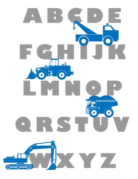 CREATING - Alphabet Postor Construction Equipment - alphabets.ai