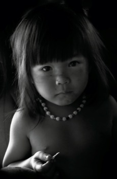 print a poster - Child Girl Necklace Black White - penangirl.jpg