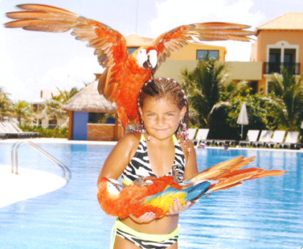 print a poster - Girl Pool Colorful Birds - jessi_and_parrots___mexico.png