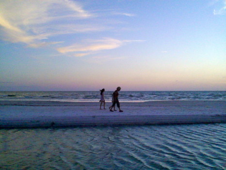 mounted poster prints - Walking Ob Beach - 0526002016a.jpg