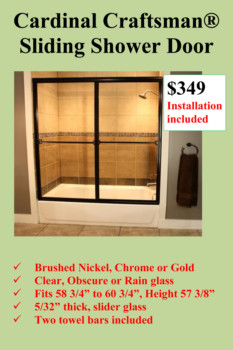print a poster - Cardinal Craftsman Slidibng Shower Door - Poster_Craftsman_Shower_8X12.tif
