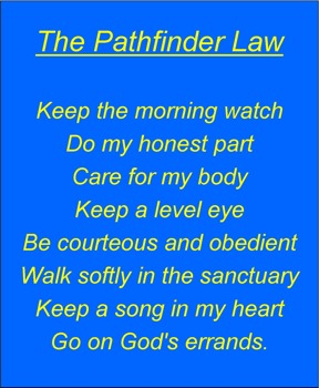 poster - The Pathfinder Law Keep The Morning Watch Do My Honest Part - PathfinderLaw.tif