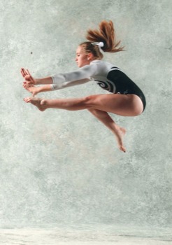 poster - Female Gymnast Jump High - img208.jpg