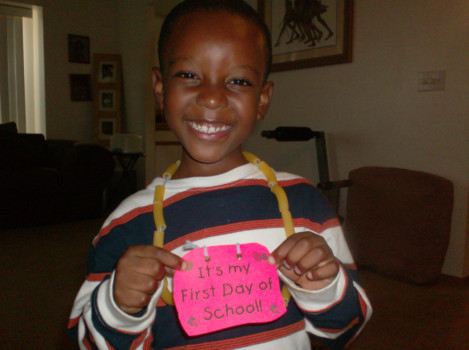 print a poster - Its My First Day Of School - coming_home_after_the_first_day_in_Kinde_1.jpg