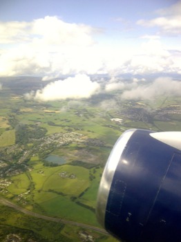 large - Airplane Clouds Green Grass Trees Lake - ClimbingoutoverIreland.jpg