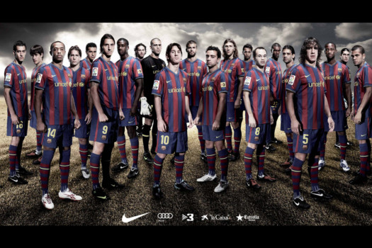 FC Barcelona Nike Poster - Football Team Group Photo - fcbarca0910.png