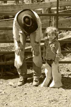 print a poster - Cowboy Photo With Girl - LoneConePhotography_1741_copyright.tif
