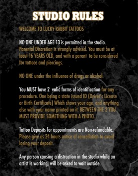 poster - Welcome To Lucky Rabbit Tattoos Studio Rules - Board1.pdf