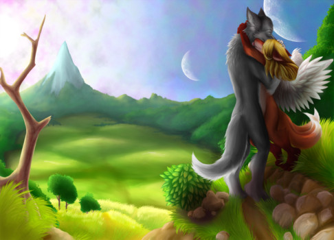 print a poster - Comic - Wolf_and_Kitsune_1.jpg
