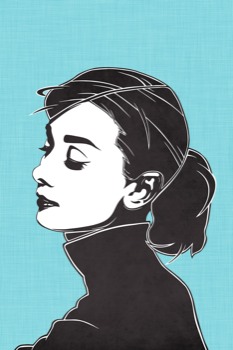 posterbrain - Black White Cartoon - audreyposter.tif