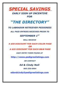 posterbrain - The Directory To Labrador Retriever Pedigrees - SPECIAL_SAVINGS_AD_PAGE_poster.doc