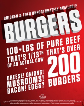 poster - Chicken & Tofu Unfortunately Available, Burgers - burgers.jpg