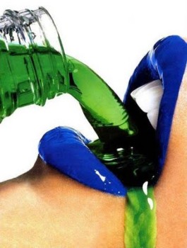 print a poster - Green Drink Blue Lipstick - BlueLipsGreenLiquidArtPHoto_1.jpg