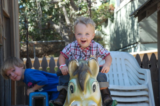 make a free online poster - Children Riding Toy Horse - BirthdaySheriff.jpg