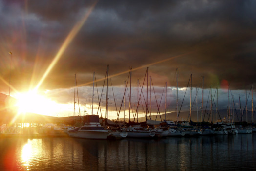print a poster - Sun Boats Water Clouds - boats_at_sunset.tif