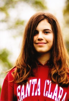 print a poster - Girls Santa Clara Red Hoodie Sweatshirt - Lauren_2009_June_1.jpg