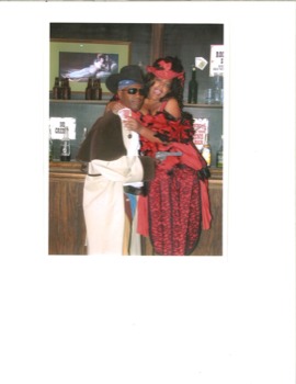 enlarge - Red Dress Cowboy Hat Trench Coat - Western1JPG.jpg