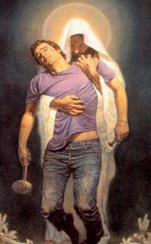 Gif image to poster size - Jesus Holding Man - jesus.gif