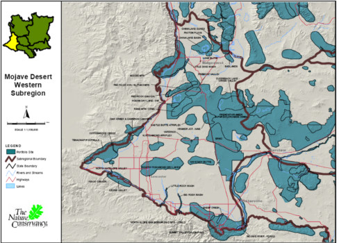  poster printing - Mojave Desert Western Subregion - TNC_Ecoregions.tif