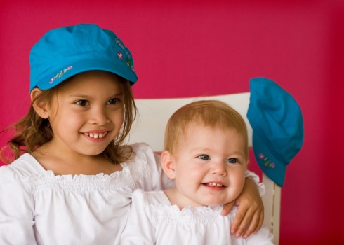 print a poster - Girl And Baby With Blue Caps - Patty_036_filtered.jpg
