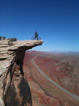 poster - Biker On Cliff - photo2.jpg