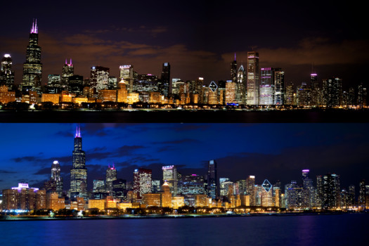 24x36 - City Skyline At Night - Chicago_Skyline_24x36.jpg