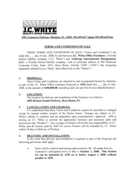 print a poster - J C White Terms And Conditions Of Sale - PAGE_1_OF_JC_WHITE_FURNITURE_CONTRACT.tif