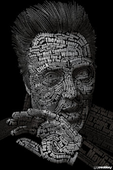 print - Mans Face Words - walken_carson.tif